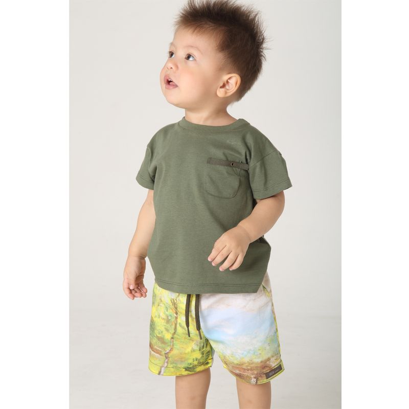 roupa-infantil-menino-conjunto-camiseta-bermuda-paisagem-verde-toddler-green-by-missako-G6001652-Frente