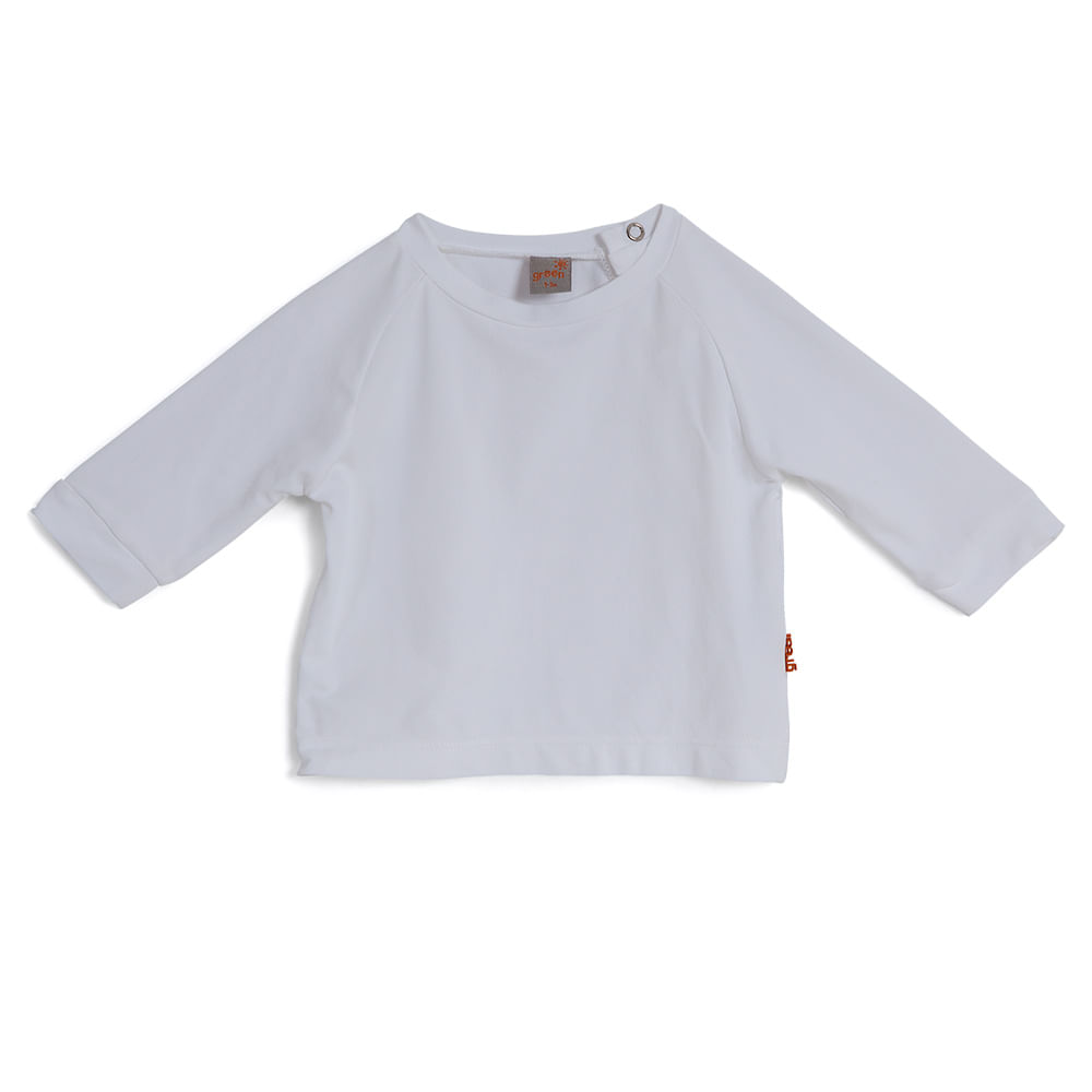 Camiseta Raglan Praia Branca UV 50+  - Bebê