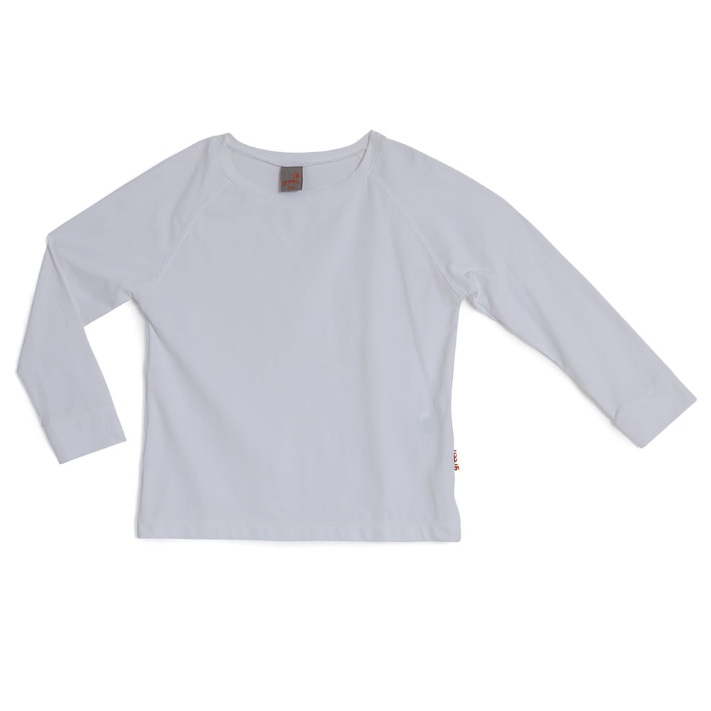 Camiseta Raglan Praia Branca UV 50+  - Infantil
