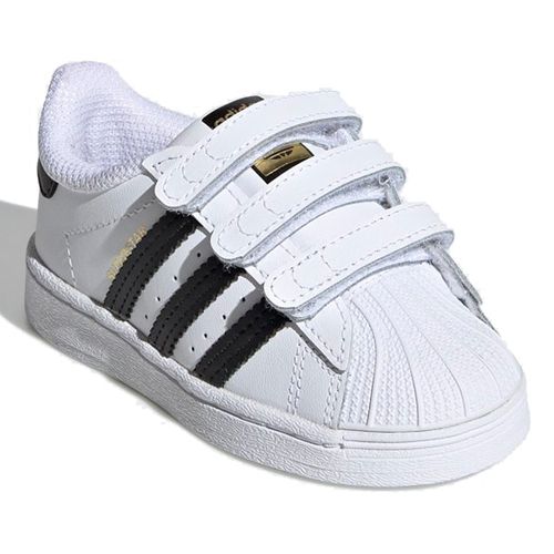 Tênis Infantil Adidas Unissex Superstar Adidas White Velcro