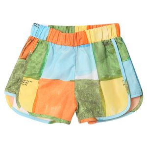 Shorts Aquarela Verde - Infantil Menina