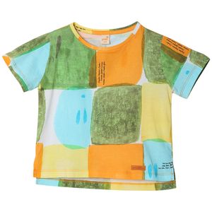 Camiseta Aquarela Verde - Infantil Menina