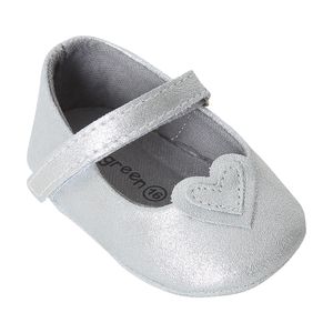 Sapato Boneca Love Prata - Bebê Menina