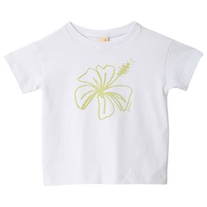 Camiseta Hibisco Branco - Toddler Menino