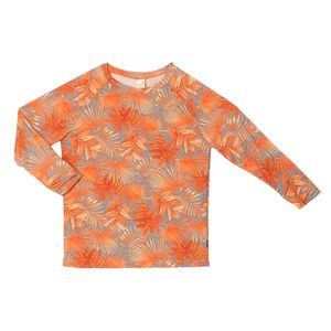Camiseta Tropical Laranja  - Infantil Menino