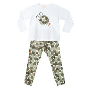 Pijama Longo Greeners Verde - Infantil Menina