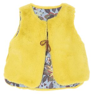 Colete Dupla Face Santa Fé Amarelo - Bebê Menina