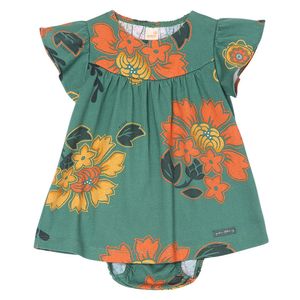 Vestido Georgia Verde - Bebê Menina