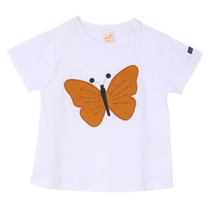 Camiseta Butterfly Branca - Toddler Menina