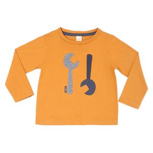 Camiseta Manga Longa Tools Amarela - Toddler Menino
