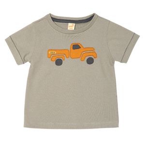 Camiseta Manga Curta Truck Cinza Claro - Toddler Menino