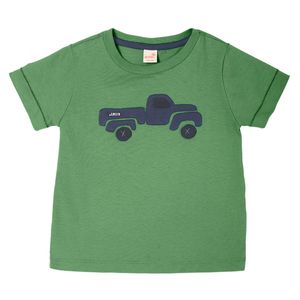 Camiseta Manga Curta Truck Verde - Toddler Menino
