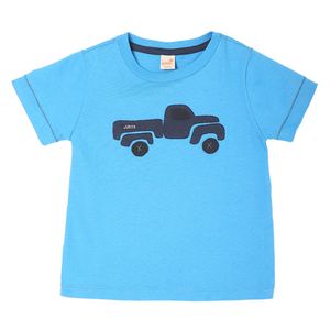 Camiseta Manga Curta Truck Azul - Toddler Menino