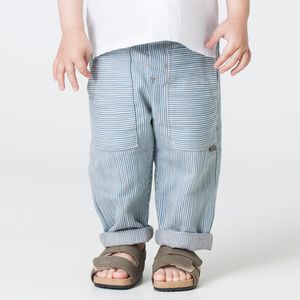 Calça Toddler Menino Green Dobby Azul 100% Algodão