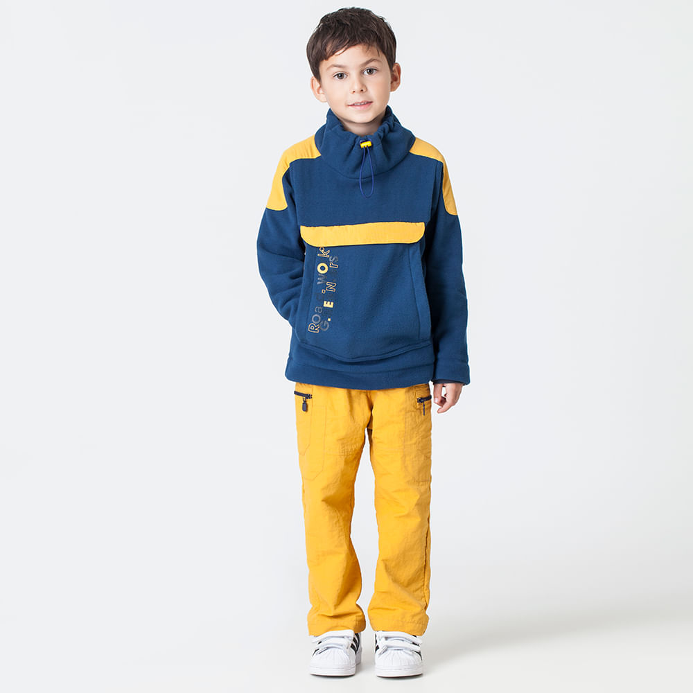 Calça Infantil Side Pockets Amarela