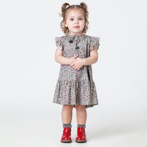 Vestido Toddler Menina Mini Spots Caqui