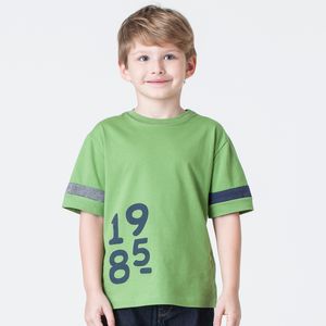 Camiseta Infantil Menino 1985 Verde