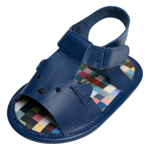 Sandália Bebê Menino Pixel Azul
