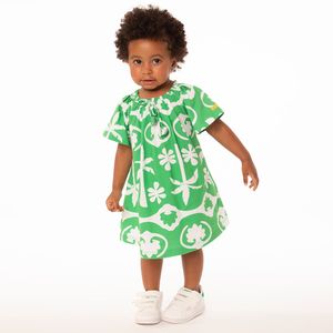 Vestido Toddler Menina Space Oasis Verde