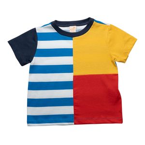 Camiseta Toddler Menino Lunar Azul