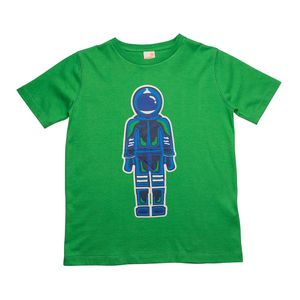 Camiseta Infantil Menino Astro Robot Verde