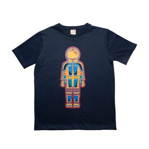 Camiseta Infantil Menino Astro Robot Azul