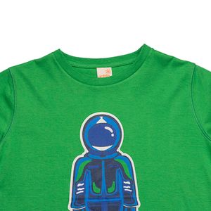 Camiseta Infantil Menino Astro Robot Verde