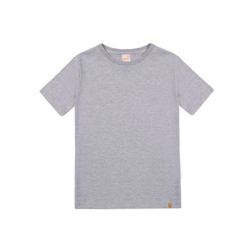 Camiseta Básica Green Cinza Claro - Infantil