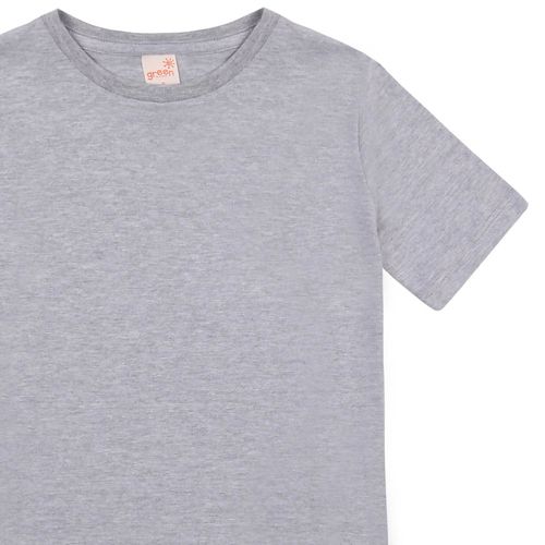 Camiseta Básica Green Cinza Claro - Infantil