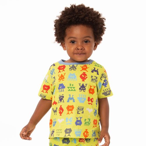 Camiseta Toddler Menino Space Squad Amarelo