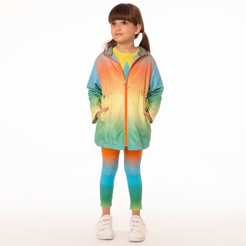 Jaqueta Infantil Menina Glaxy Rainbow Colorido