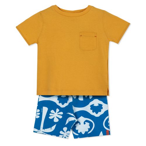 Conjunto Toddler Menino Camiseta Space Oasis Azul