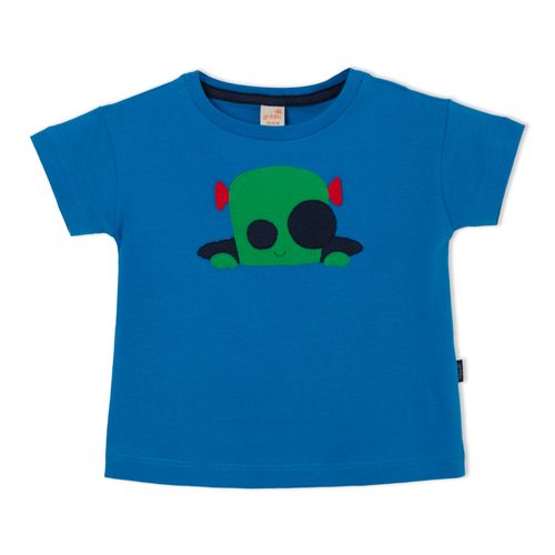 Camiseta Toddler Menino Alien Azul