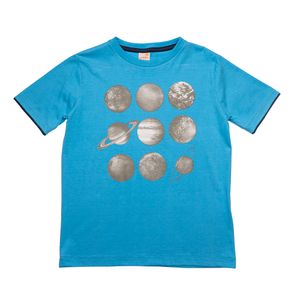 Camiseta Infantil Menino Solar System Azul