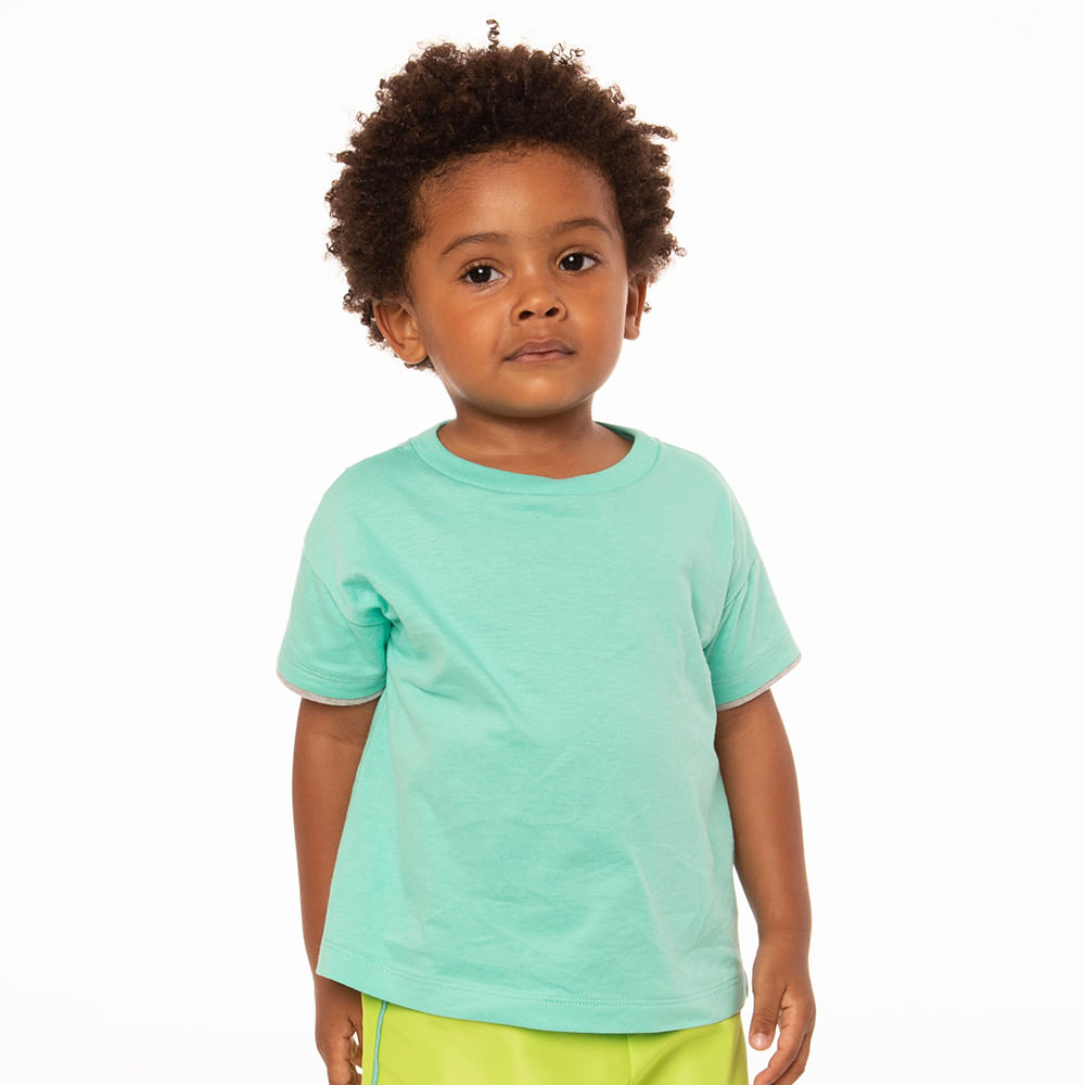 Camiseta Toddler Menino Hermit Azul