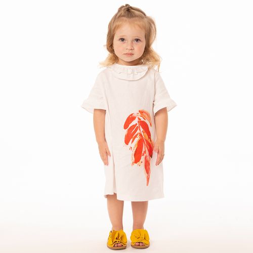 Vestido Toddler Menina Ruby Branco