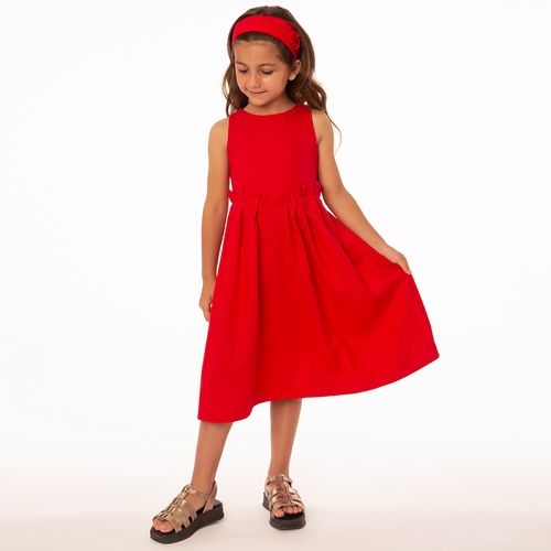 Vestido Infantil Menina Scarlet Vermelho