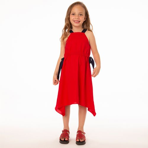 Vestido Infantil Menina Red Glow Vermelho