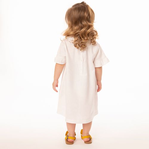 Vestido Toddler Menina Ruby Branco