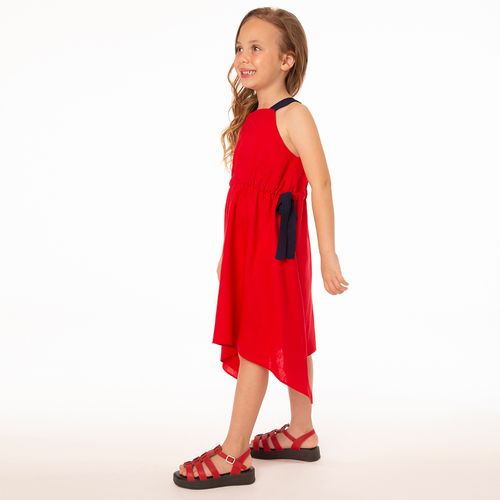 Vestido Infantil Menina Red Glow Vermelho