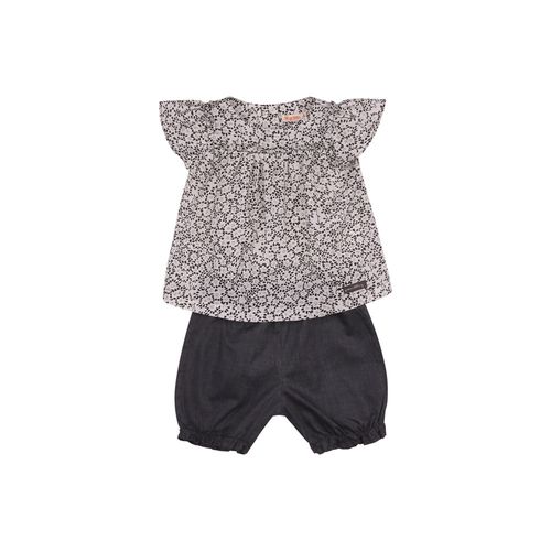 Conjunto Bebê Menina Flor de Renda Off White