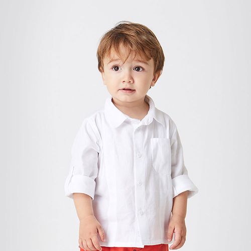 Camisa Toddler Menino Premium Branco