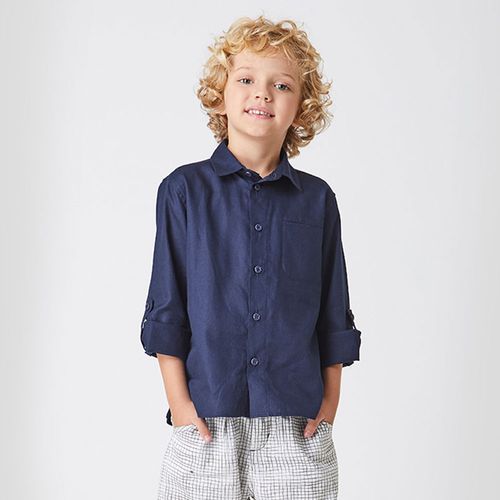 Camisa Infantil Menino Premium Azul