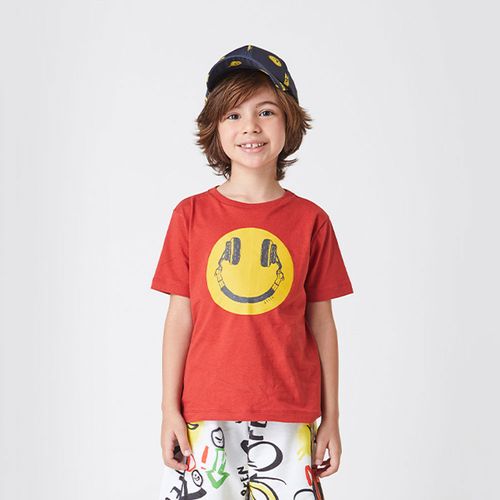 Camiseta Infantil Menino Joy Tunes Vermelho