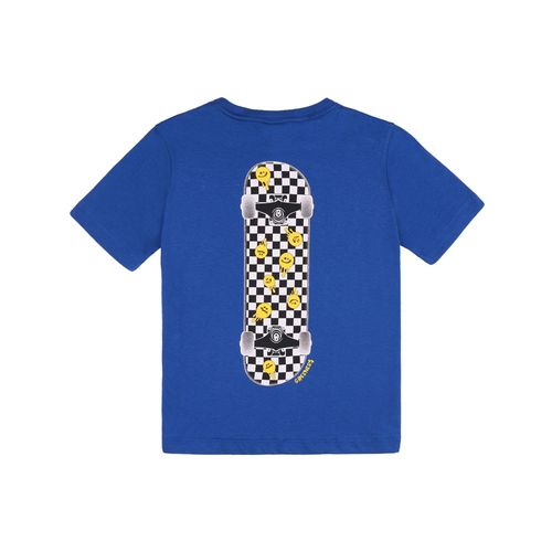 Camiseta Infantil Menino Skateboard Azul