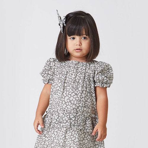 Vestido Toddler Menina Flor de Renda Branco
