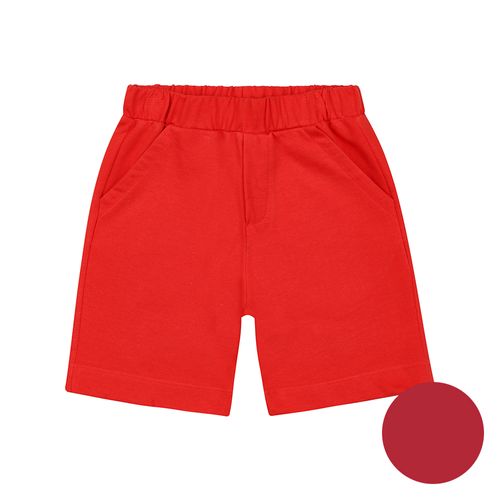 Bermuda Infantil Menino Color Bordo