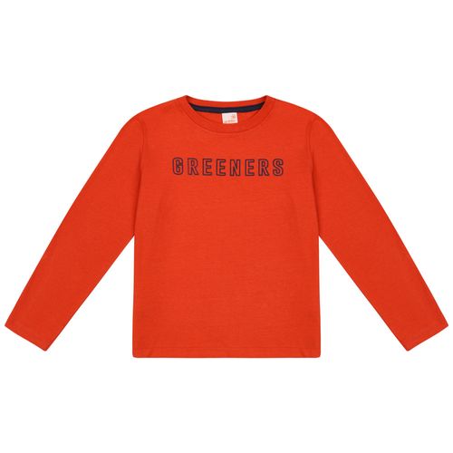 Camiseta Greeners Laranja Infantil