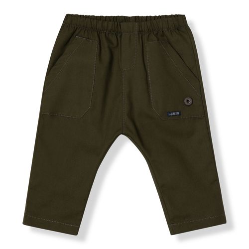 Calça Bebê Menino Sarja Verde