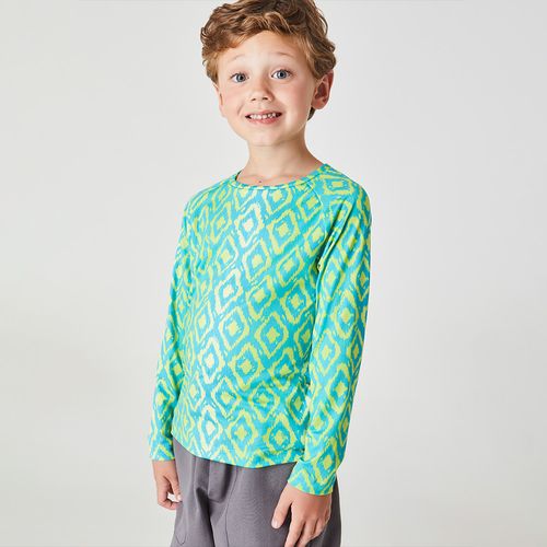 Camiseta Infantil Mar UV Verde Claro
